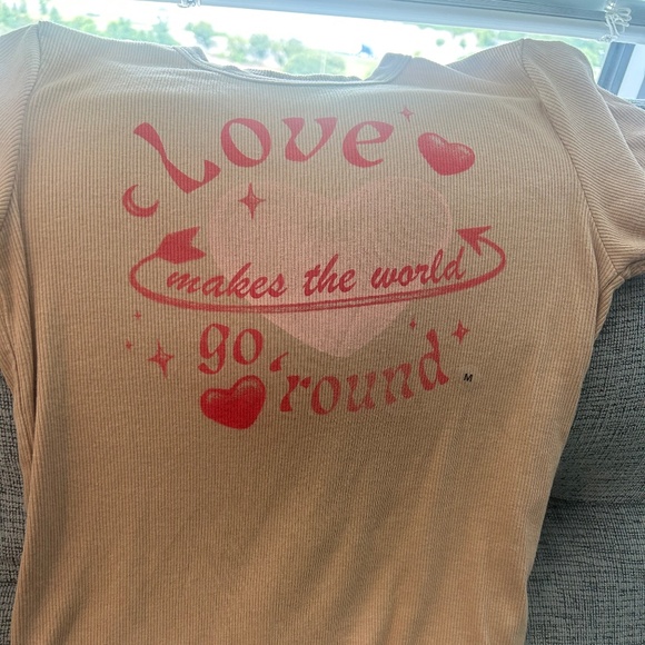 American Eagle Outfitters Tops - Love Makes the World Go Round